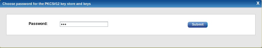 PKCS#12 Password