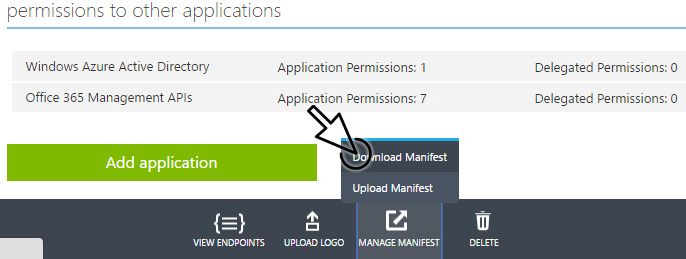 Open the Download Manifest dialog