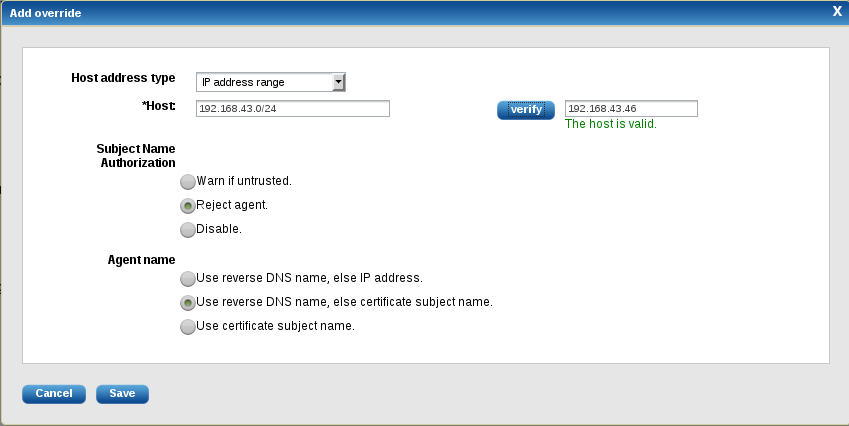 Add SNA/Agent name override