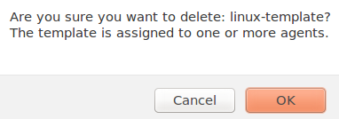 Delete template warning