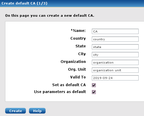 Creating the CA
