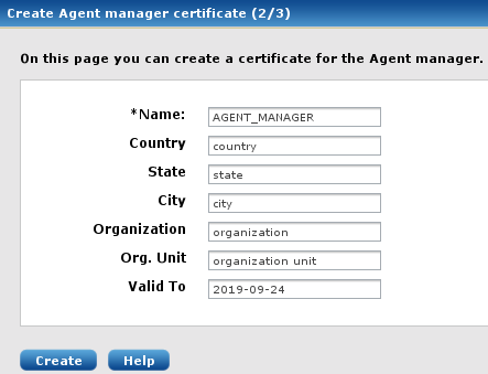 Creating the Certificate for NXLog Manager